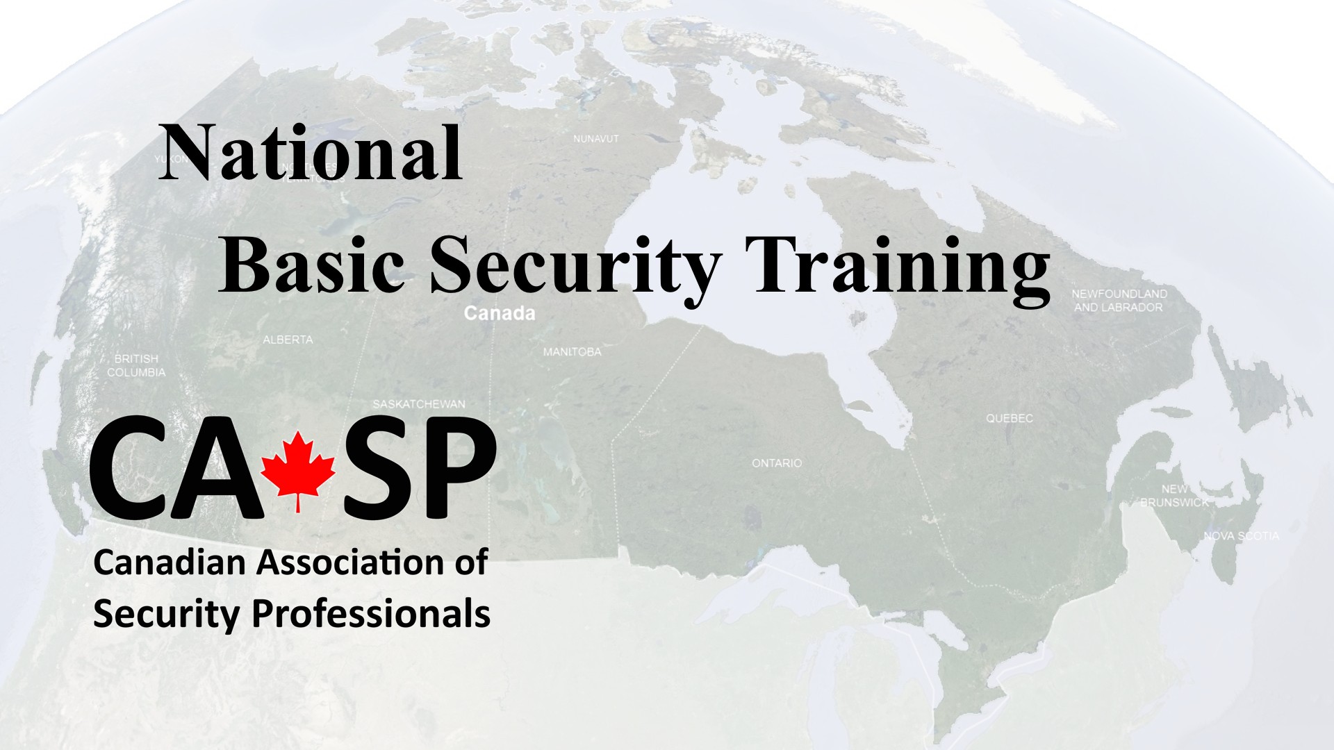 National Basic Security Training